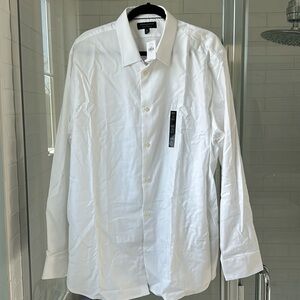 Banana Republic White Slim Fit Dress Shirt